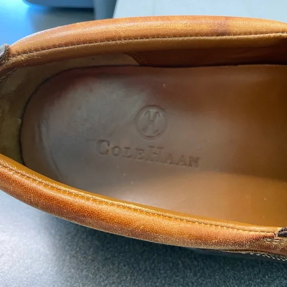 Cole Haan Tucker Loafer Leather Venetian Slip Loafer C03559 Men's 10 M Brown - Picture 8 of 8